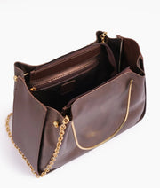 Fantasy Bronze Metallic Handle Shoulder Bag